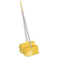 Remco 62506 Lobby Dustpan with Broom, Polypropylene/Polyester/Aluminum, 7" X 14" Bin, 37" Handle, Yellow