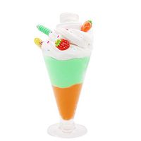 bromrefulgenc Slime Stress Reliever Toy,120ml Fruit Cookies Ice Cream Mixing Cloud Cotton Slime Puff Plasticine Fun Gift for Children Kids 2#