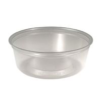 Solo MN8-0100 8 oz Translucent Polypro Plastic Deli Container (Case of 500)
