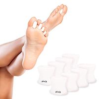 Pivit Toe Spacers | 8 Pieces | Silicone Gel Feet Separator Spreaders - Straighten Overlapping Toes | Foot Yoga Stretchers for Men, Women Pain Relief | Bunion, Toe Alignment Corrector | Pedicure Aid