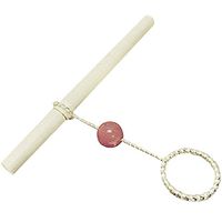 Creation Core Lady Retro Smoking Ring Holder Small Hand Shelf Cigarette Holder Pipe(Red Bead,S)