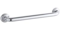 KOHLER K-10541-S Traditional 18-Inch Grab Bar, Polished Stainless