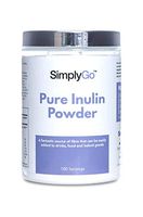Pure Inulin Powder from SimplyGo | 500g | 100 Servings | Great Source of Soluble Dietary Fibre | Prebiotic Supplement | Vegan Friendly | Resealable Tub for Ease