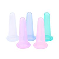 Ktyssp 5 Pcs Large Cup Facial Face Eye Silicone Cupping Vacuum Massage