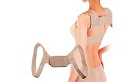 Monogram Inc Orthopedic Posture-Pro Back and Shoulder Posture Correcting Back Brace (1, Beige)