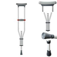 ZBYL Underarm Crutches for Elderly Disabled Person, Ergonomic Design Lightweight Aluminum Alloy Anti-Slip Retractable 1Pcs