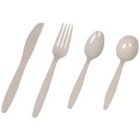 Imports Ipack Solutions Heavy Weight Cutlery Soupspoon Classic Beige, Plastic | 1000/Case