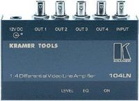 Kramer 104LN 1:4 Composite Video Differential & Line Amplifier
