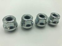 ITP O.E.M. Style Tapered Lug Nut 10mm x 1.25mm Thread Pitch Silver - Fits: Honda Rancher 350 4X4 2000-2006 (4 Pack)