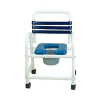 Mor-Medical Deluxe New Era Infection Control Shower Commode Chair Bathroom Aid 22" Seat