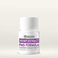Life Bloom Organics - Quick Dissolve Hemp Extract PMS Tablets - PMS Formula - 25 Instant Dissolve Tablets - 10 mg per Tablet