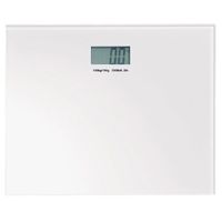 Gedy Rainbow Square White Electronic Bathroom Scale, White