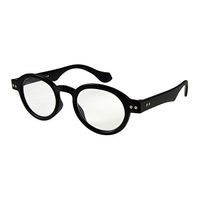 Round Eyeglass Black Frame Reading Glasses Prescription Eyeglasses For Men & Women Spring Hinge Plastic Eyeglasses With Strength +2.5 by I NEED YOU