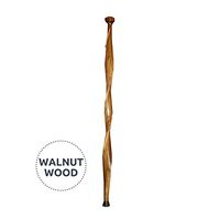 Superior Woodcrafts Amish Hardwood Twisted Walking Cane (Walnut)