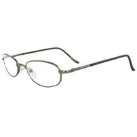 MLC EYEWEAR  Oval Fashion Reading Glass Dark Grey Frame with Power vision + 2.00