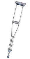 Crutch Axilar, Aluminium Metal Very Tough for Young People 105/144 cm Height-Adjustable Comfortable Weight max 130 kg,C