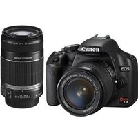 Canon EOS Rebel T1i (500D) Digital SLR Kit w/EF-S 18-55mm f/3.5-5.6 IS Lens & Canon EF-S 55-250mm f/4-5.6 IS Autofocus Lens