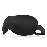 Nodriam Sleep mask, Adjustable Strap, Lightweight, 3 D Contoured Eye Masks for Sleeping, Naps, Shift Work, 100% Blackout Light, Soft, Comfortable Eye Shade, Night Blindfold for Men/Women/Kids, Black