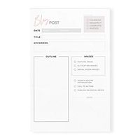 Rose Gold Planner Notepads, 5.5 x 8.5 in. (Blog Post Planner)