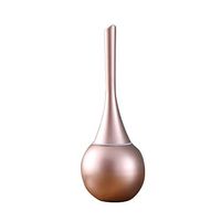 Whiidoom Modern Toilet Bowl Brush and Holder Stainless Steel Base Toilet Brush Set(Rose Gold)