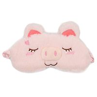 ACTLATI Sleep Eye Mask Cute Animal Night Blindfold with Elastic Strap Soft Eye Cover for Night Sleeping, Travel, Nap (Eye mask Pink)