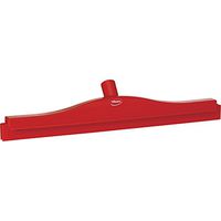 Vikan 77134 Rubber Polypropylene Frame Double Blade Squeegee, 20", Red