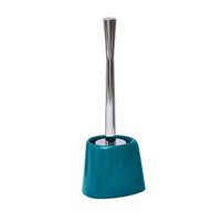 EVIDECO Bath Free Standing Toilet Bowl Brush with Holder Peacock Blue, 6618119
