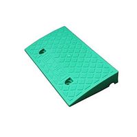 Non-Slip Triangle Pad, Solid Color Diamond Plaid Design Curb Ramp Sturdy Wear-Resistant Plastic Ramp Bicycle Trolley Ramp Mat (Color : Green, Size : 50277CM)