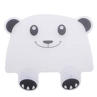 HENGSONG Cute Panda Shape Plastic Kitchen Sink Water Splash Proof Retaining Plate With Attached Sucker,Color 1