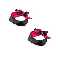 Sleeping Mask Satin Eye Mask Black Red Blindfold (Mask)