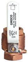 Groco IBV375 3/8 BRONZE FF BALL VALVE