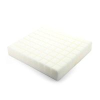 MediChoice Pressure Relief Foam Seat Cushion with Clear Cover, 18 Inches x 16 Inches x 3 Inches, High Density, Accomodates Up to 250 Pounds (Each of 1)
