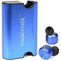 MagicMuze Elite Bluetooth Wireless Earbuds with Power Bank Charging Case - Blue
