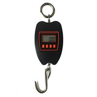 ZYY Electronic Scales,Large Range 200/300kg Portable Hook Fishing Scale with Tape Measure Electronic Luggage Scale