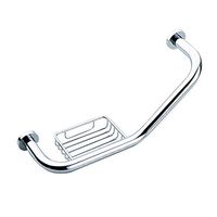 Stainless Steel Wall Mount Bathroom Bathtub Handrail with Soap Dish Grab Bars Disability Aid Safety Handle Towel Bar