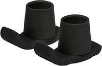 NOVA Walker Glide Skis, Universal Fit, One Pair, Black