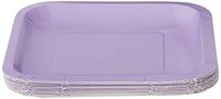 Creative Converting Touch of Color 18 Count Square Paper Lunch Plates, Luscious Lavender