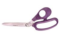 Wolff Ergonomix 9 3/8" Industrial & Fabric GP Shear/Scissor Purple Handles Made in USA, Bent Handle, Medium Sized Finger Holes