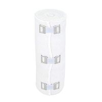 GT 6" Soft Woven Cotton Bandage with Metal Clips - White, Single Pack