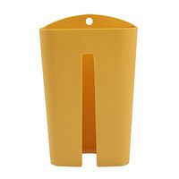 Garbage Bag Holder for Cabinet Door,Kitchen Wall Mount Grocery Paper Towel Tissue Storage Box Trash Bags Tigiveme Yellow