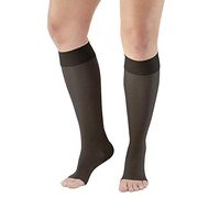Ames Walker AW Style 235OT Signature Sheers 15 20 Open Toe Knee Highs Black XXL
