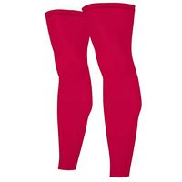 CFR Sports Compression Knee Sleeves Thigh Calf Support Braces Unisex Stretch Long Sleeve Football Basketball Cycling,One Pair,Red,2XL