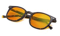 Blue Blocking Glasses for Sleep-Nighttime Rading Glasses-Orange Tinted Readers-Vintage Acetate Frame Women Tortoise Frame +1.0
