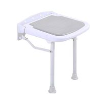 Folding Stool Wall Chair Aisle Chair Shower Stool Wall Chair Wall Seat Stool Bathroom Chair Bath Stool (Color : Gray, Size : Adjustable)
