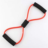 Resistance Bands 8 Word Fitness Elastic Rubber Loops Latex Pull Rope Sports Rubber Expander Band Yoga Pilates Unisex Exercise (Color : Red)