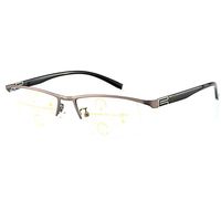 Ultralight Multifocus Glasses For Men Women 3 Powers in 1 Reader (Gray, 125)