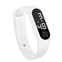 Mens Watches,Fxbar Fashion Digital LED Sports Watch Unisex Silicone Band Wrist Watches Simple Bracelet Watches(White)