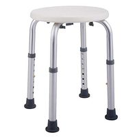 Basic Center Medical Shower Chair Adjustable Height Bath Tub Bench Stool Seat Round