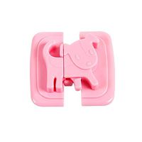 Baby Safety Locks, Cartoon Puppy Shape Child Baby Safety Fridge Door Lock Cabinet Door Safety Lock for Kitchen Storage Door, Drawers, Cupboard, Oven (Color : Pink)