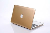 HQF Rubberized Protective Hard Shell Cover Snap-on Case for Apple 11-inch MacBook Air 11.6" Model A1370/A1465(Gold)